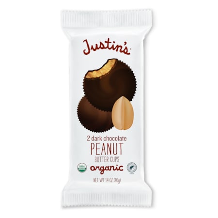Justins Dark Chocolate Peanut Butter Cup 1.4 oz., PK72 78445